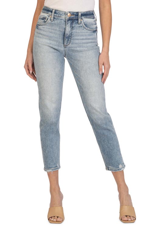 KUT from the Kloth Naomi Fab Ab High Waist Crop Slim Jeans in Accept