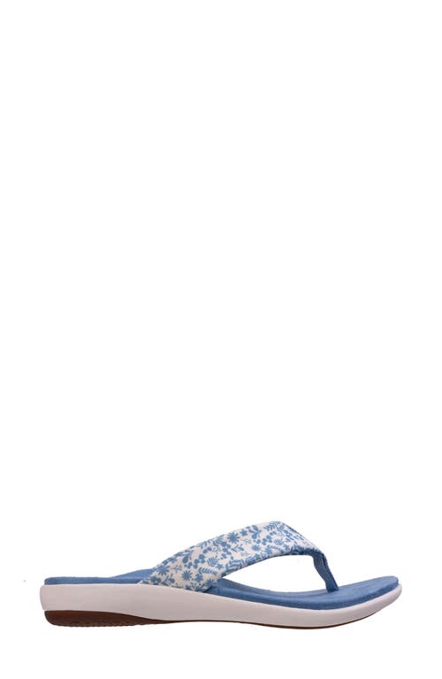 Revitalign Euphoria Flip Flop In Blue/white