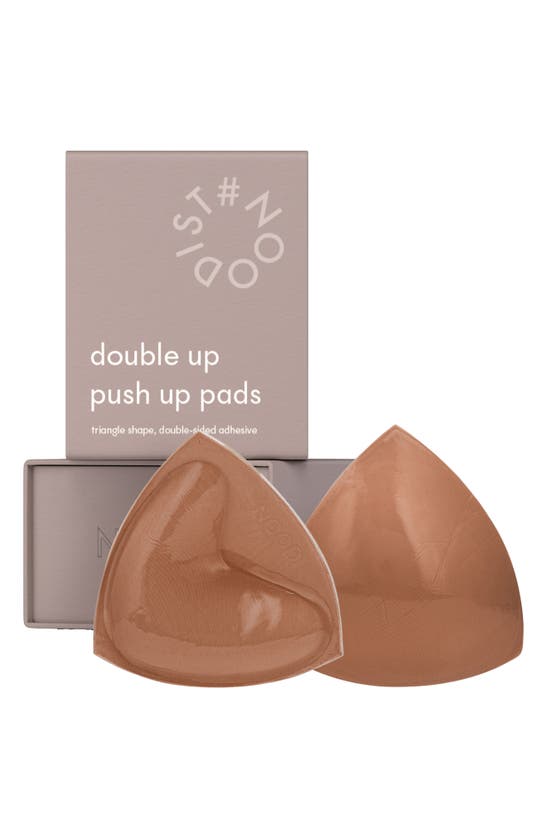 Shop Nood Double Up Triangle Push-up Pads In No.5 Soft Tan