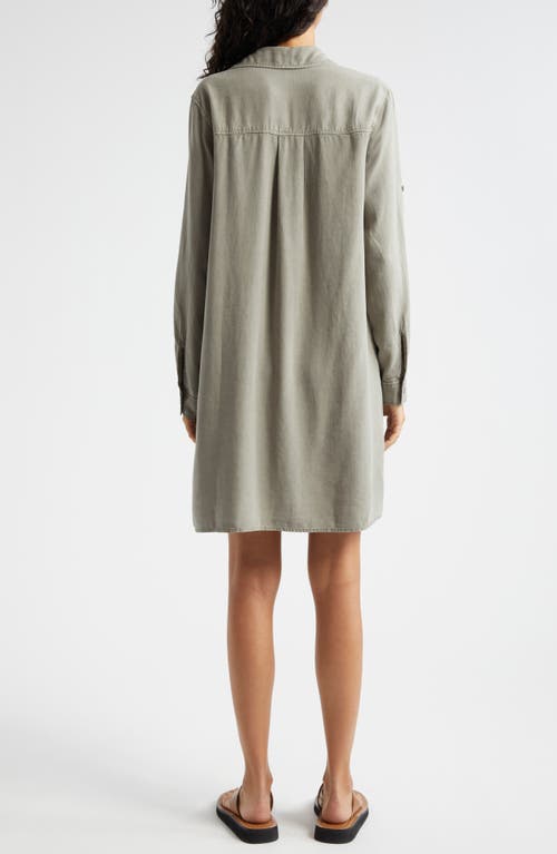 Shop Bella Dahl A-line Shirtdress In Soft Army