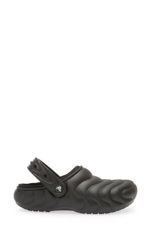 Shop Crocs Classic Lined Clog In Black