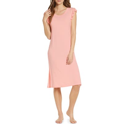 Rachel Parcell Flutter Nightshirt, Pink (Nordstrom Exclusive)