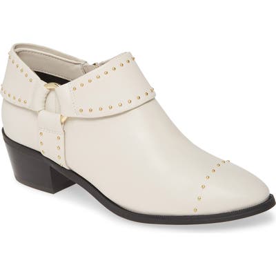 Taryn Rose Sage Leather Bootie- Ivory