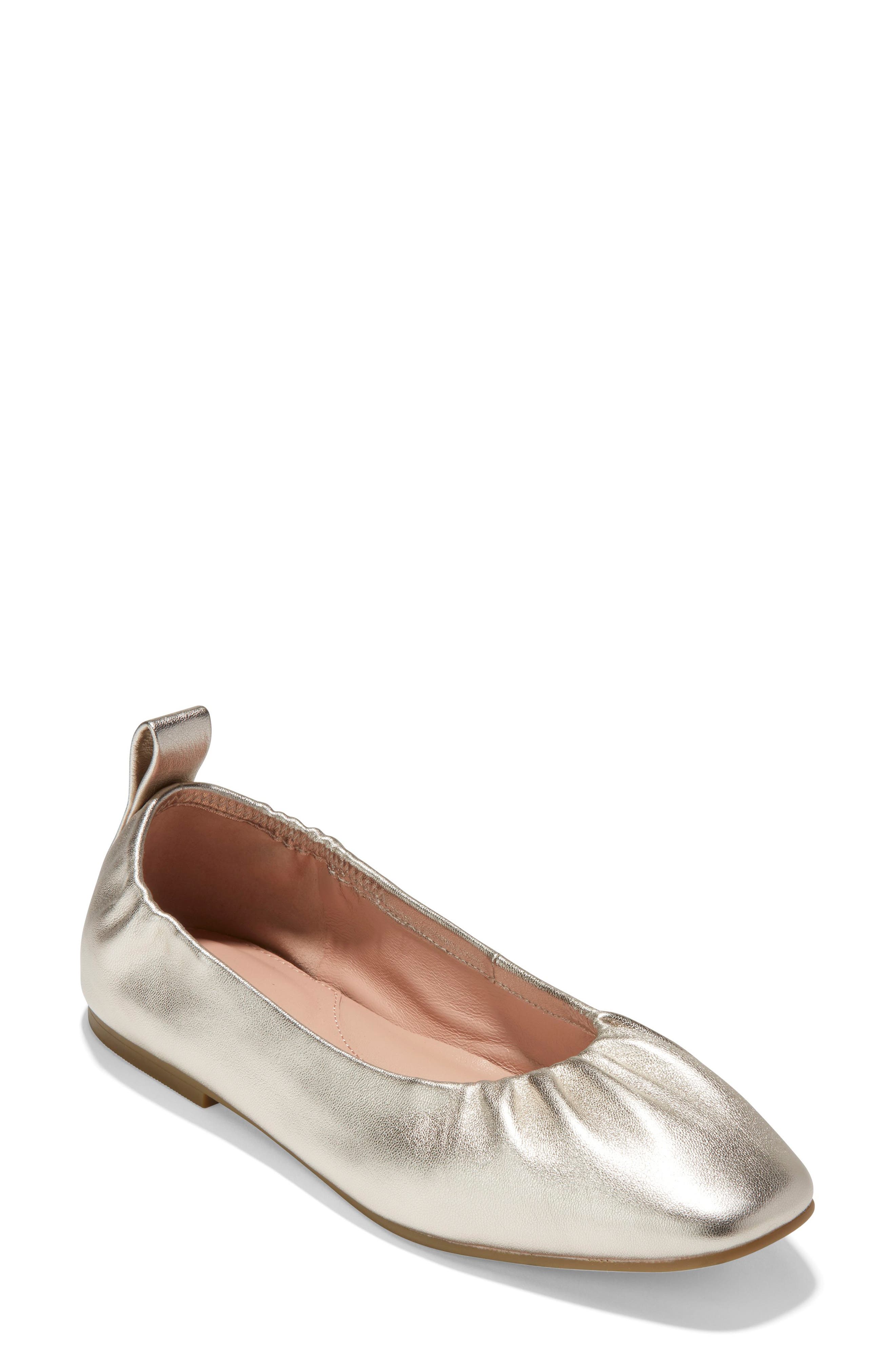 Un\u00fctzer Classic Ballet Flats white-gold-colored casual look Shoes Ballerinas Unützer 
