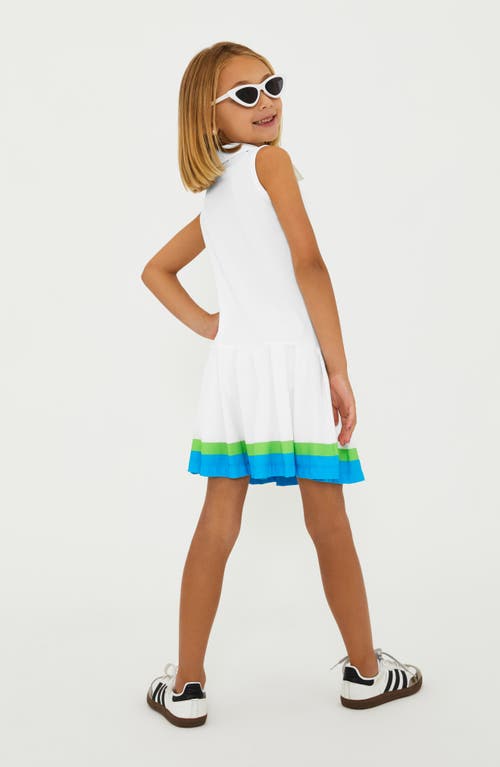 Shop Beach Riot Kids' Little Yari Stretch Polo Dress In Garden