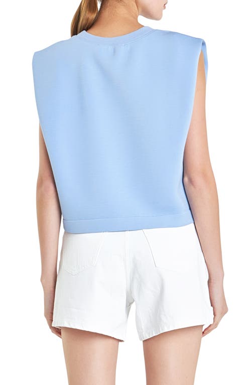 Shop Grey Lab Soft Basic Top In Powder Blue