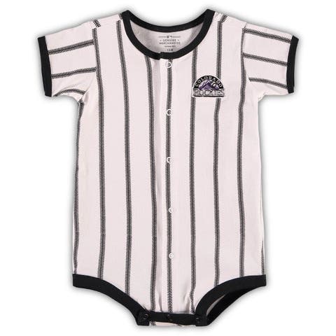 Outerstuff Infant Purple/Heather Gray Colorado Rockies Ground Out Baller Raglan T-Shirt and Shorts Set