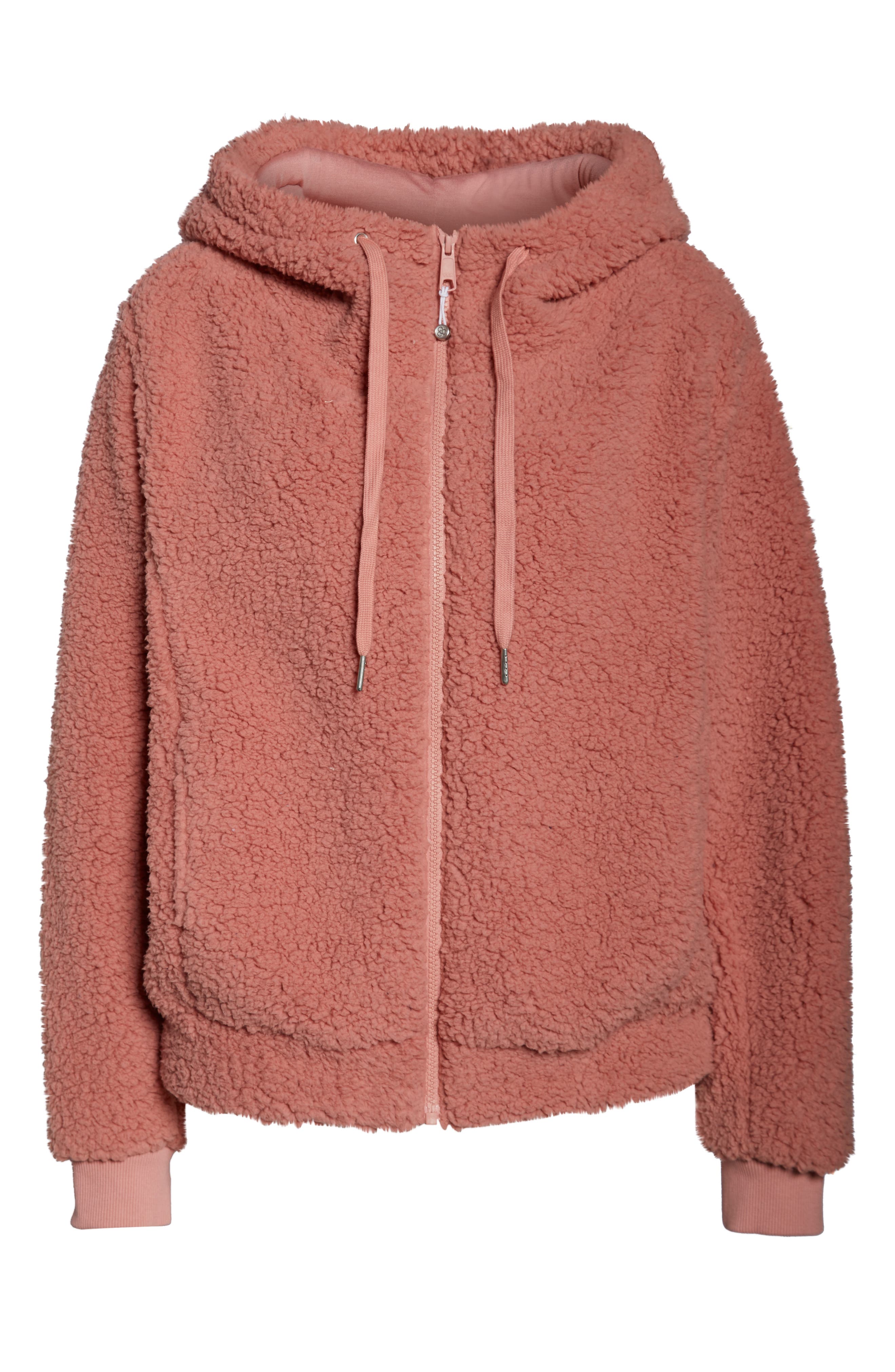 zella farrah hooded fleece jacket