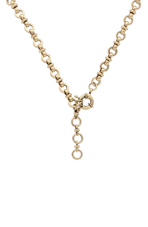 Shop Olivia Welles Taryn Dangle Necklace In Burnished Gold/multi