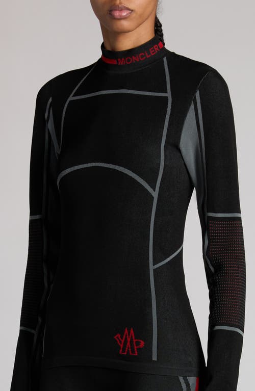Moncler Long-sleeve Base Layer T-shirt In Black