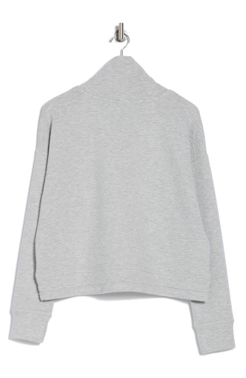 90 Degree By Reflex Ottoman Pullover Sweatshirt In Heather Grey