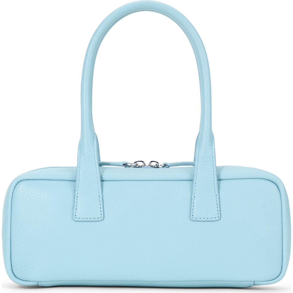 Staud The Dude Leather Shoulder Bag In Mist