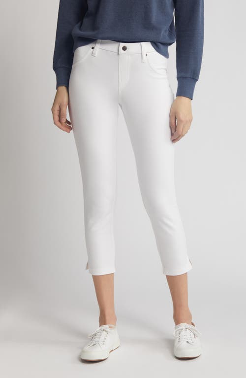 Hue Side Slit Pull-On Denim Capri Leggings at Nordstrom,