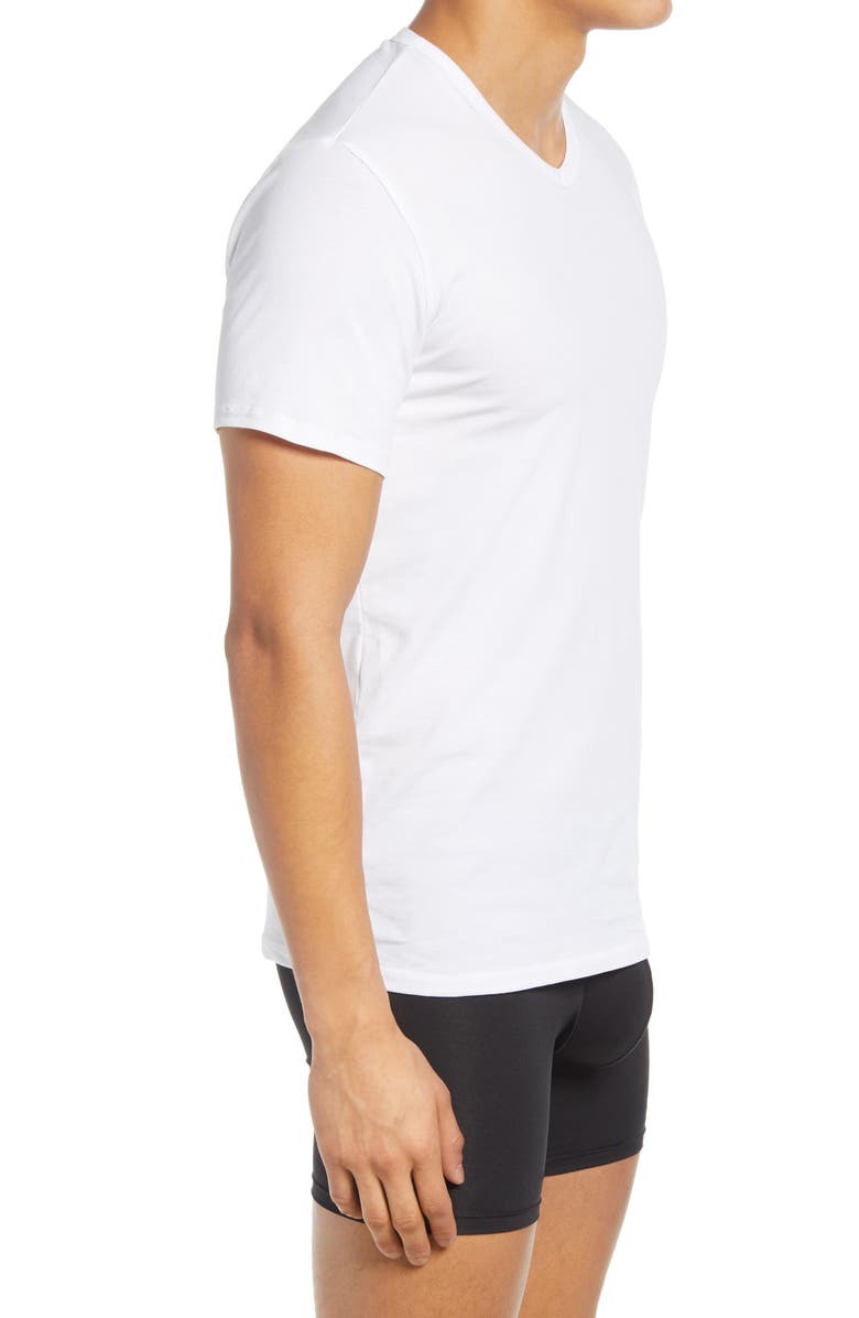Calvin Klein Men's 3-Pack Stretch Cotton V-Neck T-Shirts |