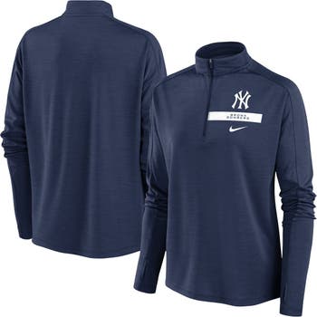 Nike New York Yankees Primetime Local Touch Pacer Quarter-zip Top