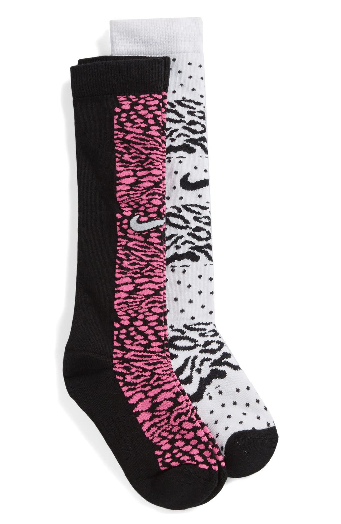 Nike Graphic Knee High Socks (2Pack) (Girls) Nordstrom