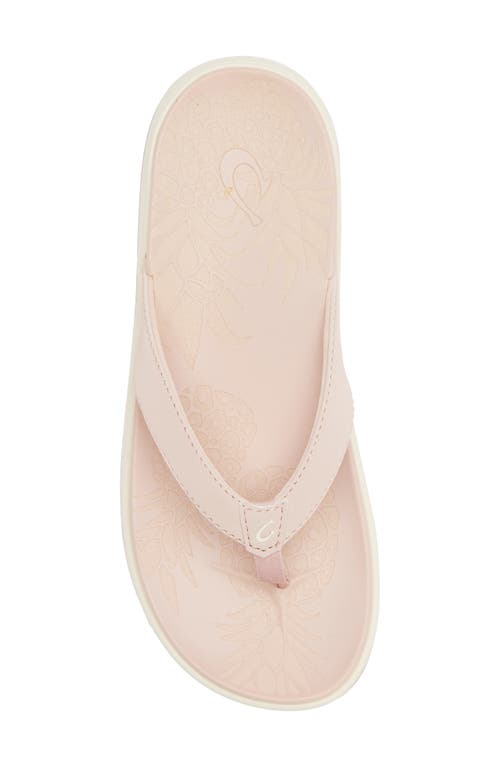 Shop Olukai Nua Pio Flip Flop In Pink Clay/pink Clay