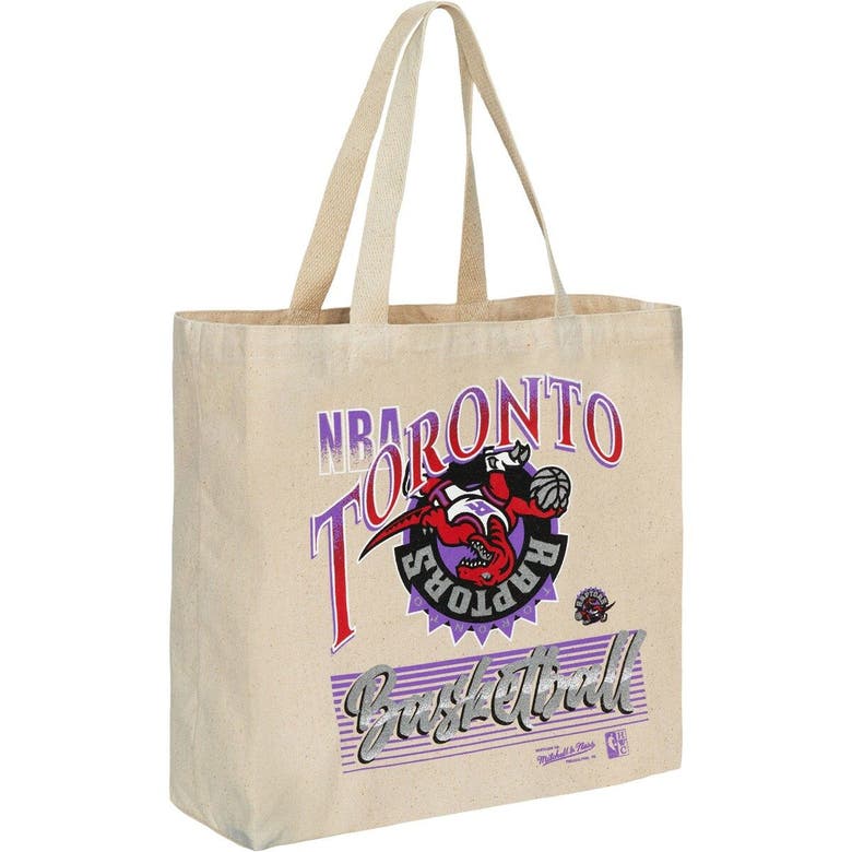 Mitchell & Ness Toronto Raptors Graphic Tote Bag In White