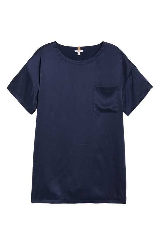 Lunya Women's Silk Oversized T-shirt In Deep Blue
