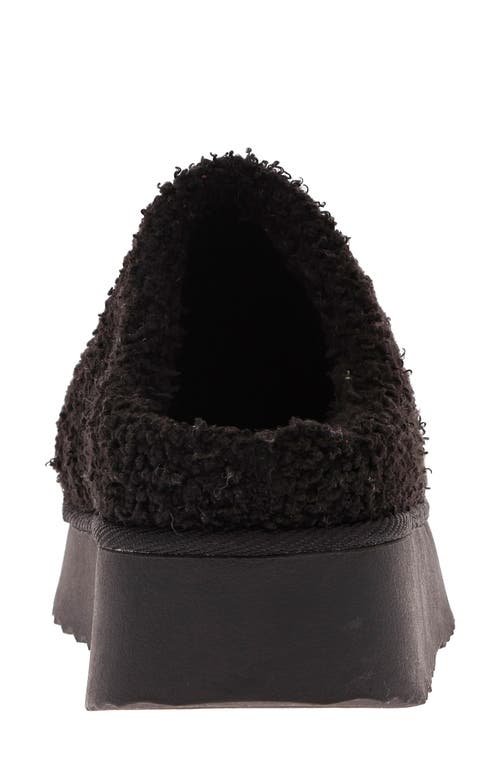 Shop Mia Icee Faux Shearling Platform Slipper In Black