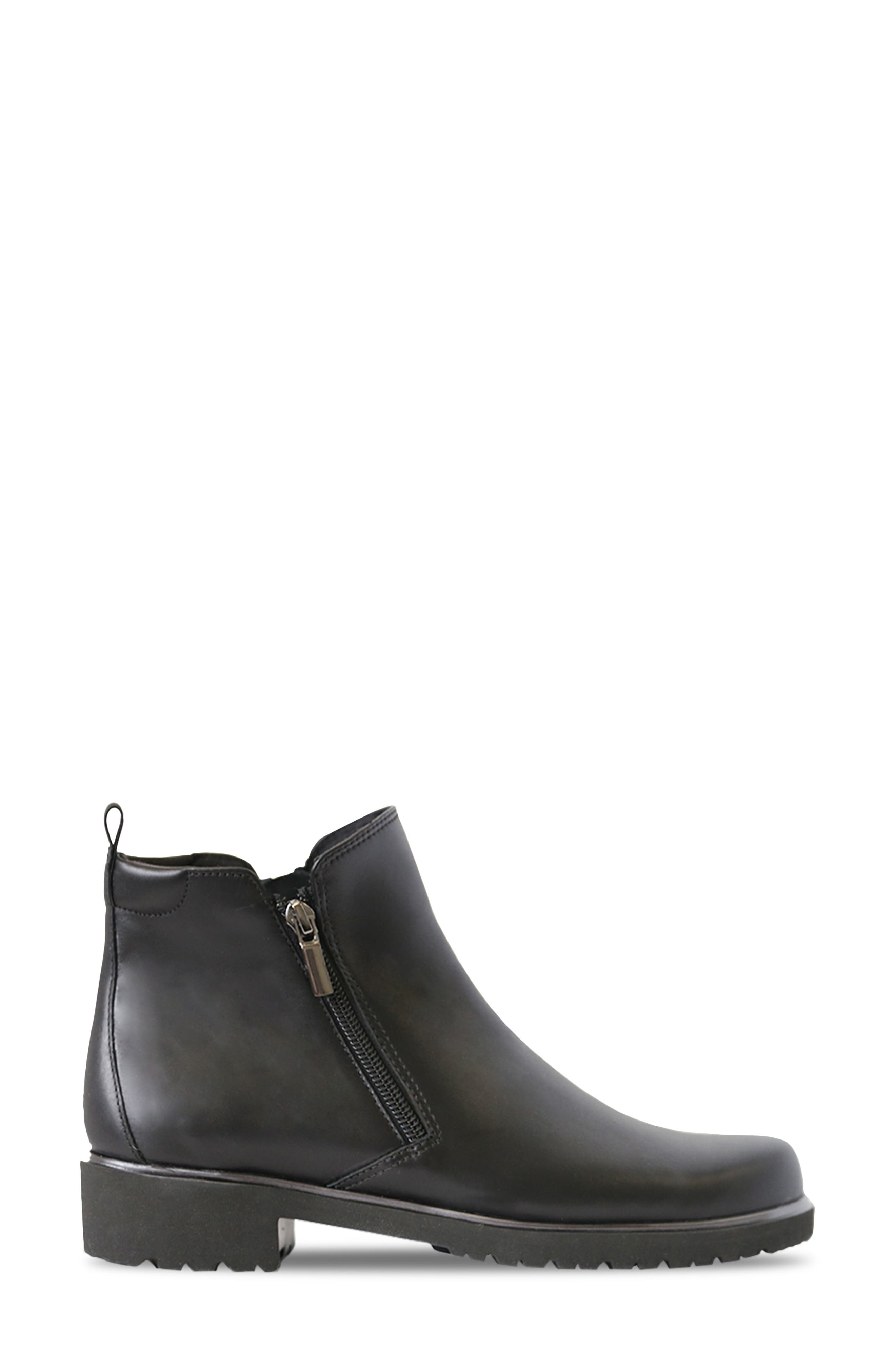 black leather flat chelsea boots womens