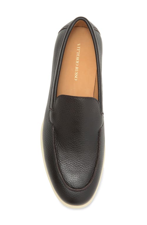 Shop Vittorio Russo Cedrick Loafer In Mid Tumbled Dk Brown