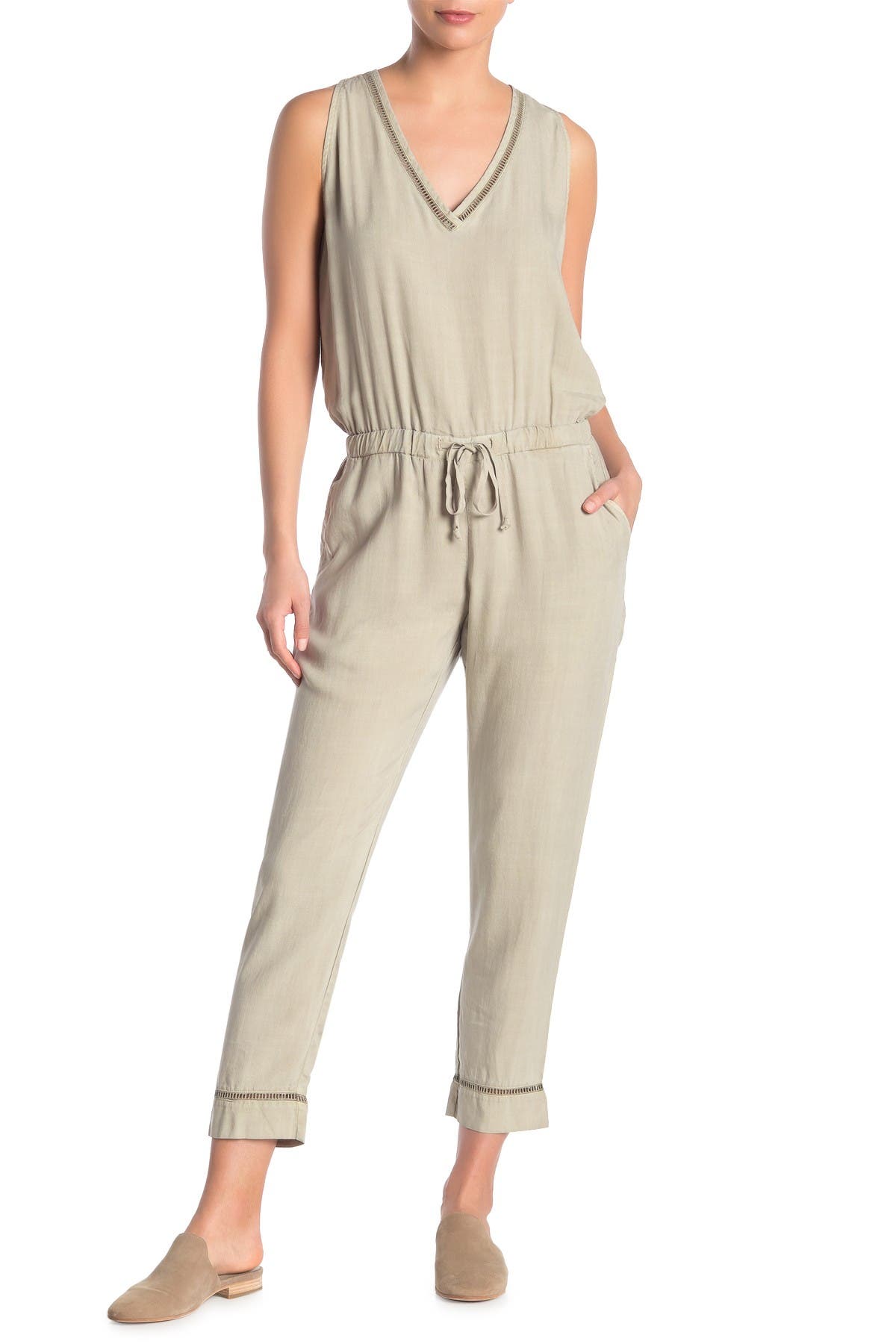 cloth and stone sleeveless jumpsuit
