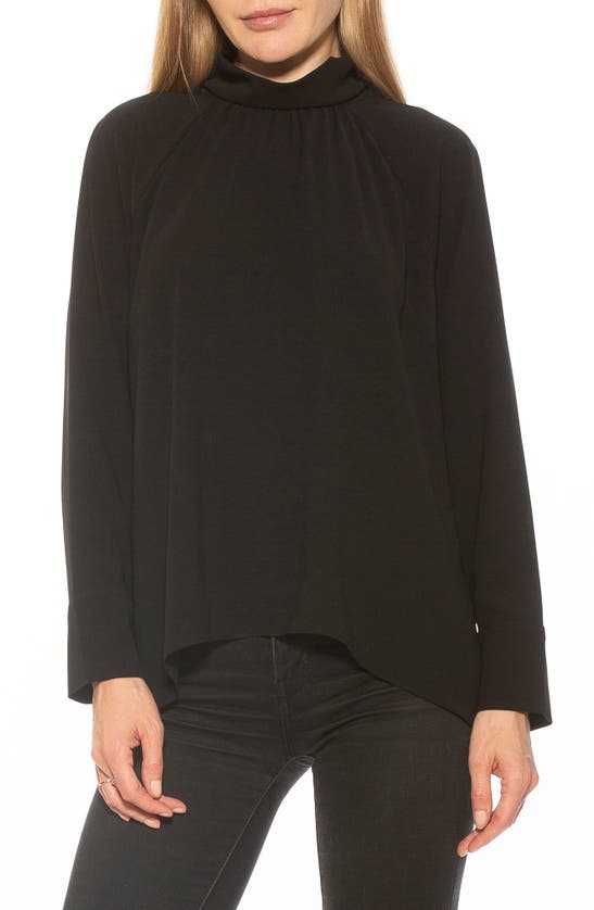 ALEXIA ADMOR DANIELLE DRAPED BLOUSE