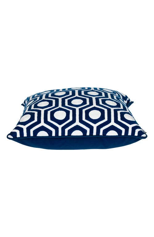 Parkland Collection Ursae Embroidered Throw Pillow In Blue