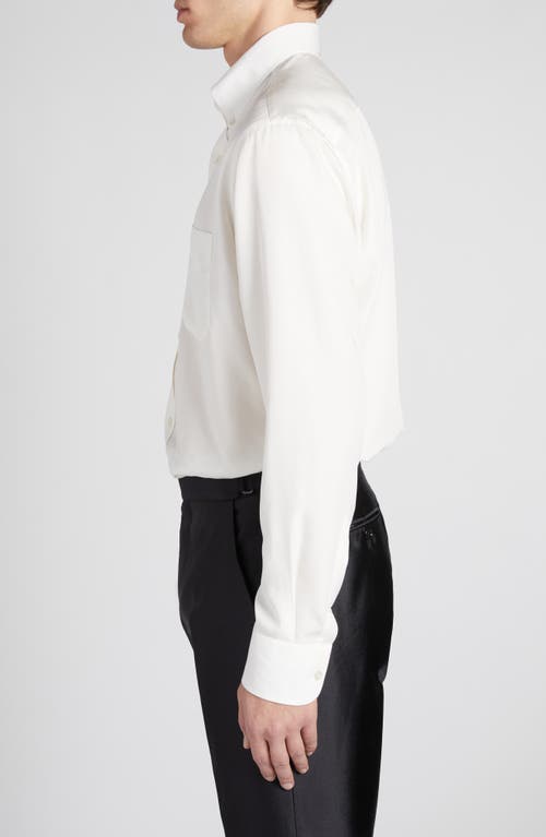 Tom Ford Parachute Fluid Fit Button-down Shirt In Soft White