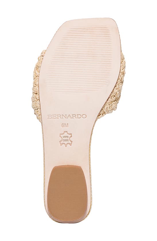 Shop Bernardo Footwear Pixie Slide Sandal In Light Natural