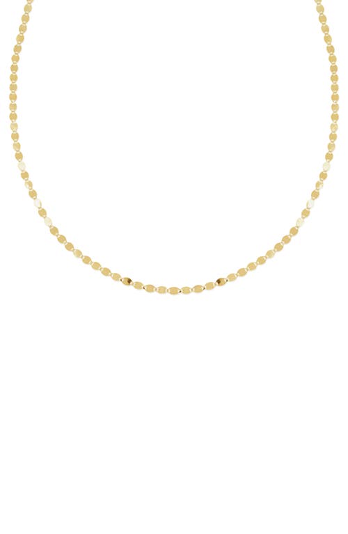 Lana Nude Chain Choker Necklace in Yellow Gold