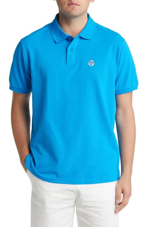 Cotton Polo in Turquoise