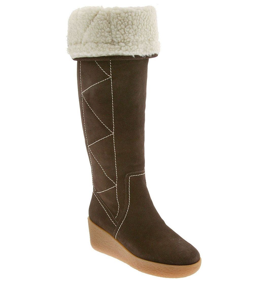 michael kors shearling boots