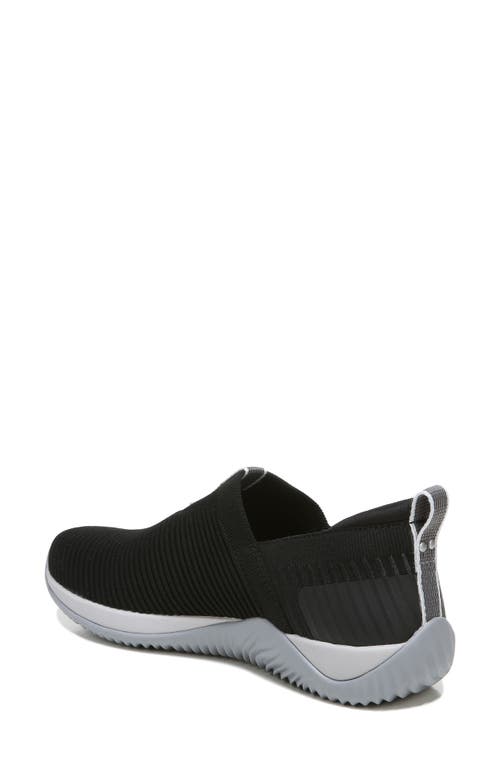 Ryka Echo Womens Slip On Activewear Athletic And Training Shoes In Black/black