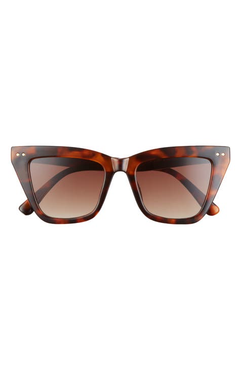 Women's Brown Cat-Eye Sunglasses
