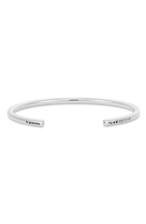 le gramme Men's 15G Diamond Polished Sterling Silver Bangle at Nordstrom,