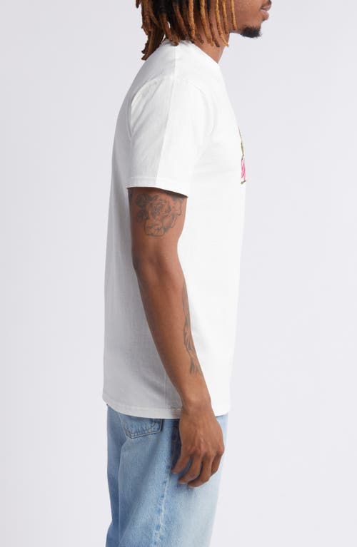Vans Fiery Friend Graphic T-shirt In Marshmallow