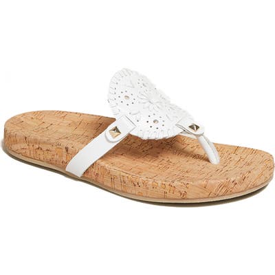 Jack Rogers Georgica Flip Flop- White
