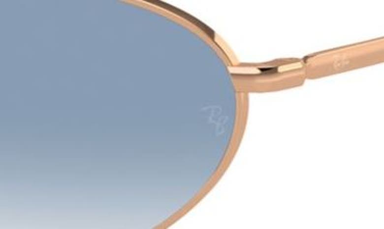 Shop Ray Ban Ray-ban 56mm Oval Sunglasses In Blue Gradient