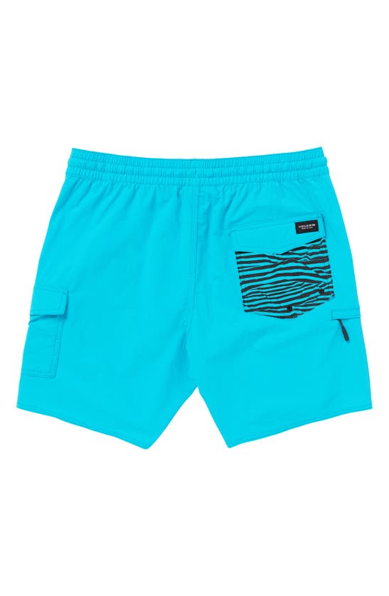 Shop Volcom Truly Liberators Swim Trunks In Clearwater