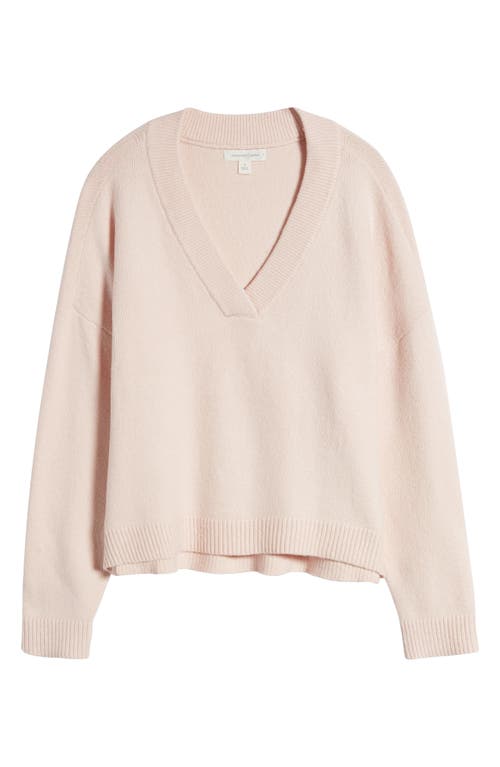 Shop Treasure & Bond Oversize V-neck Sweater In Pink Sepia