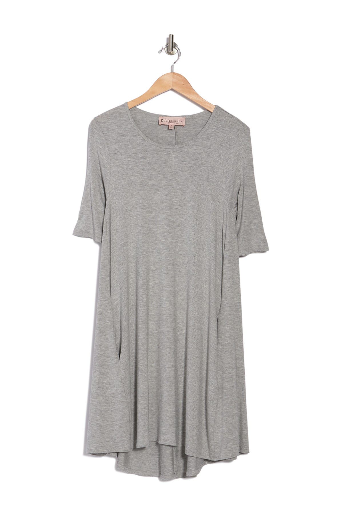philosophy apparel elbow sleeve knit swing dress