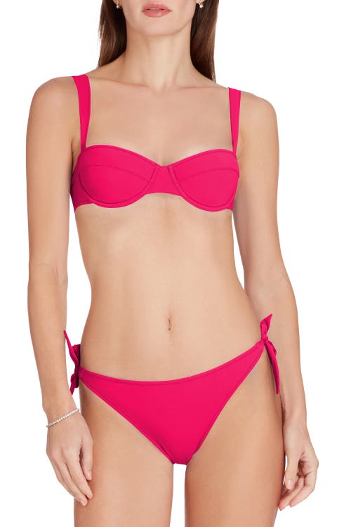 Shop Valimare Milos Side Tie Bikini Bottom In Fuscia