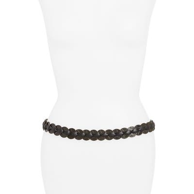 Stella Mccartney Alter Nappa Faux Leather Tie Belt, Black