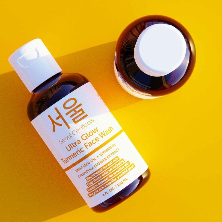 Seoul Ceuticals Ultra Glow Korean Turmeric Face Wash In Clear