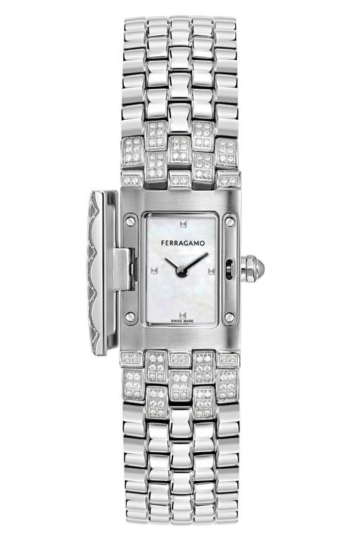 Ferragamo Secret Bracelet Watch, 18.5mm In Stainless Steel