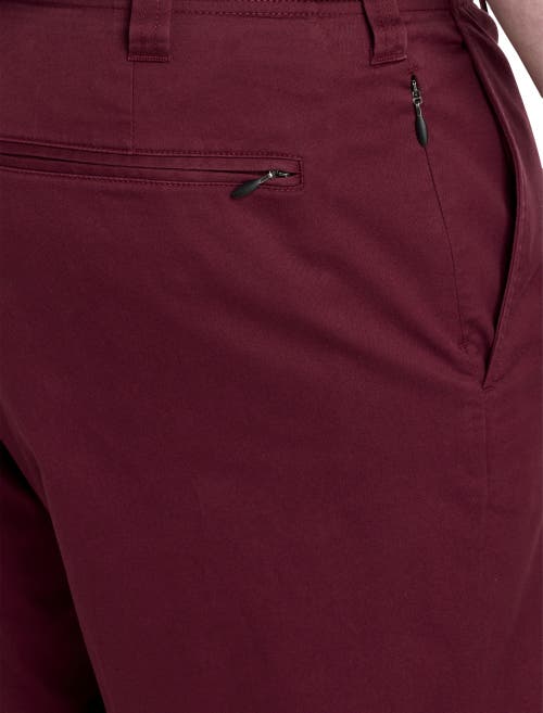 Shop Oak Hill By Dxl Oak Hill Straight-fit Tech Pants In Zinfandel