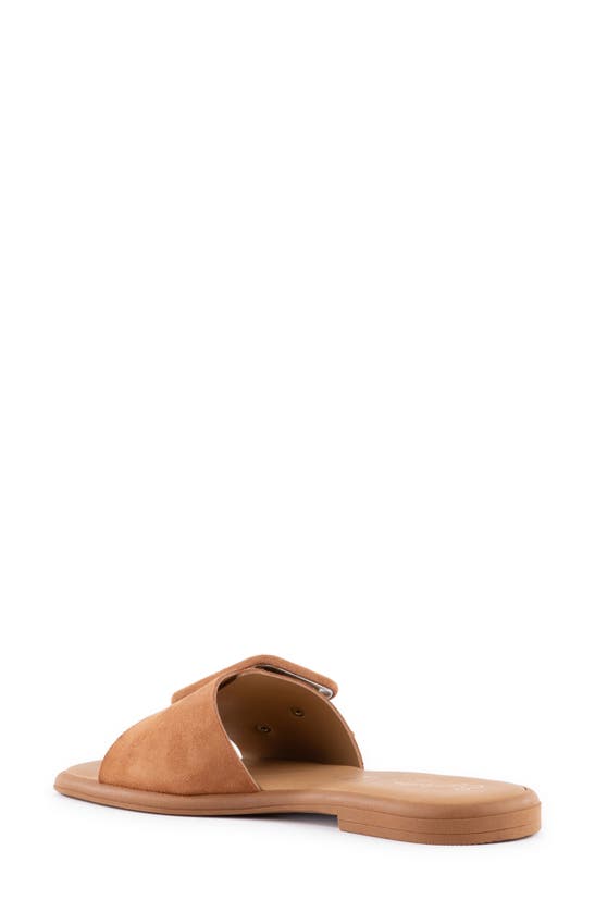 Shop Seychelles Manhattan Slide Sandal In Beige Leather
