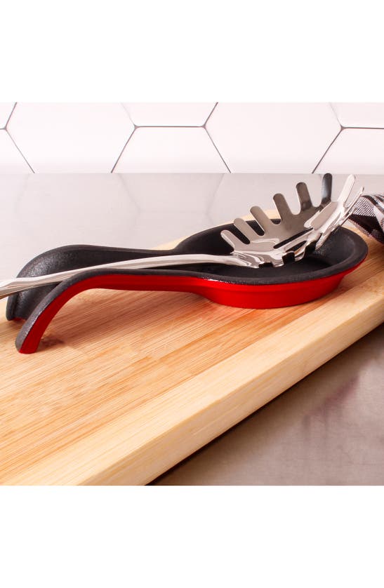 Berghoff Cast Iron Spoon Rest In Red